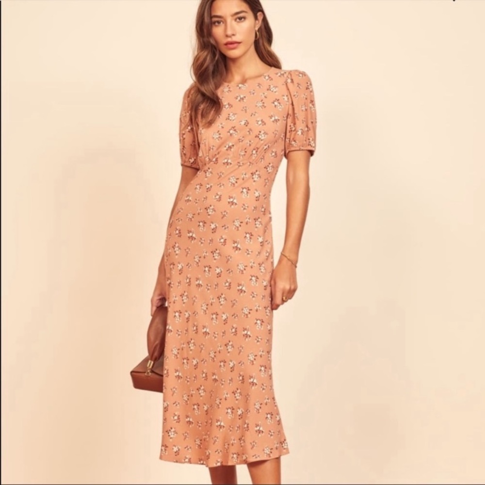 Reformation Fleurs Midi Dress